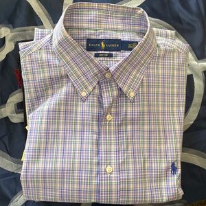 Ralph Lauren Polo button down long sleeve shirt. Xl 17 1/2 34/35 sleeve length